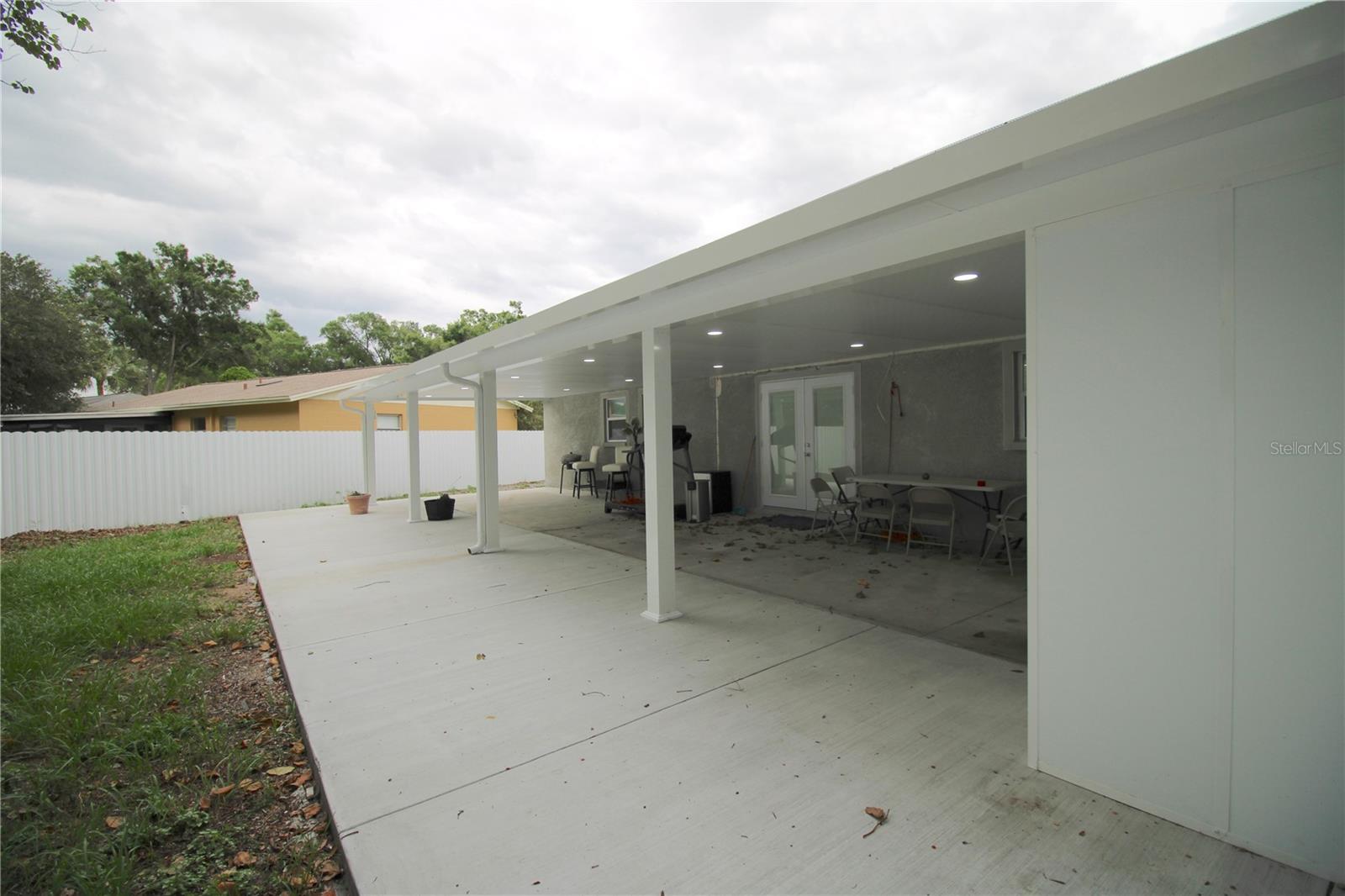 Covered patio