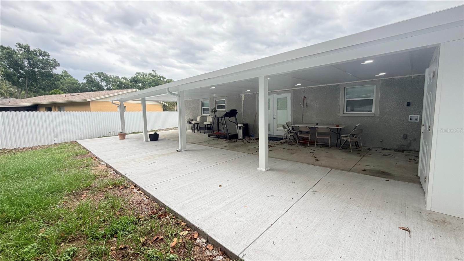 Covered patio