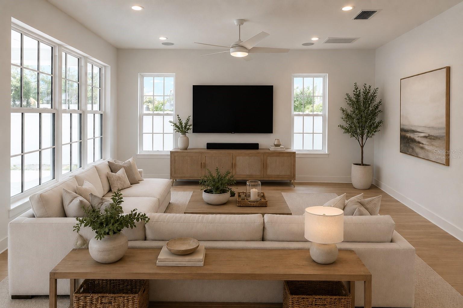 Family Room - Virtually Staged
