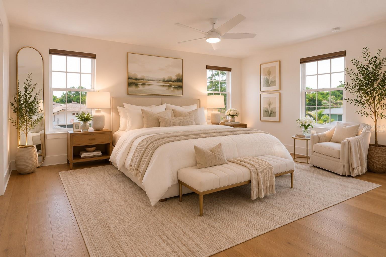 Primary Bedroom - Virtually Staged