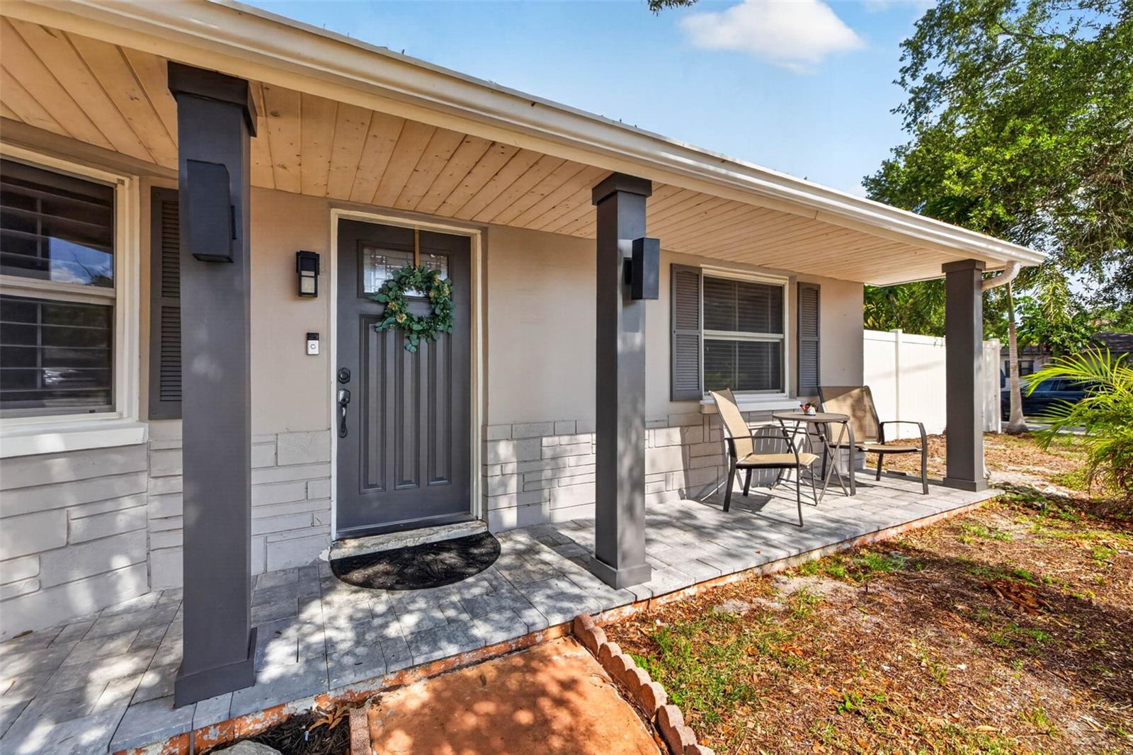 Covered front entry