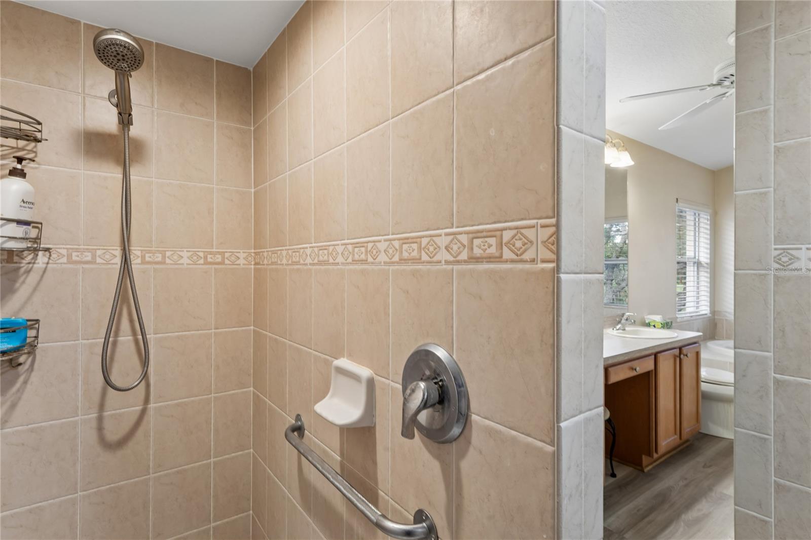 Separate shower