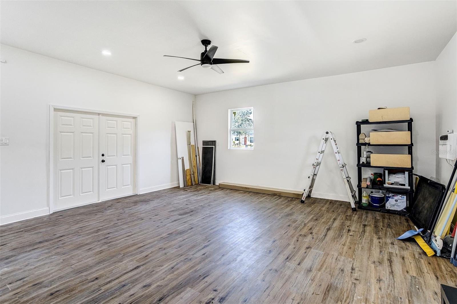 Detached AC garage Interior