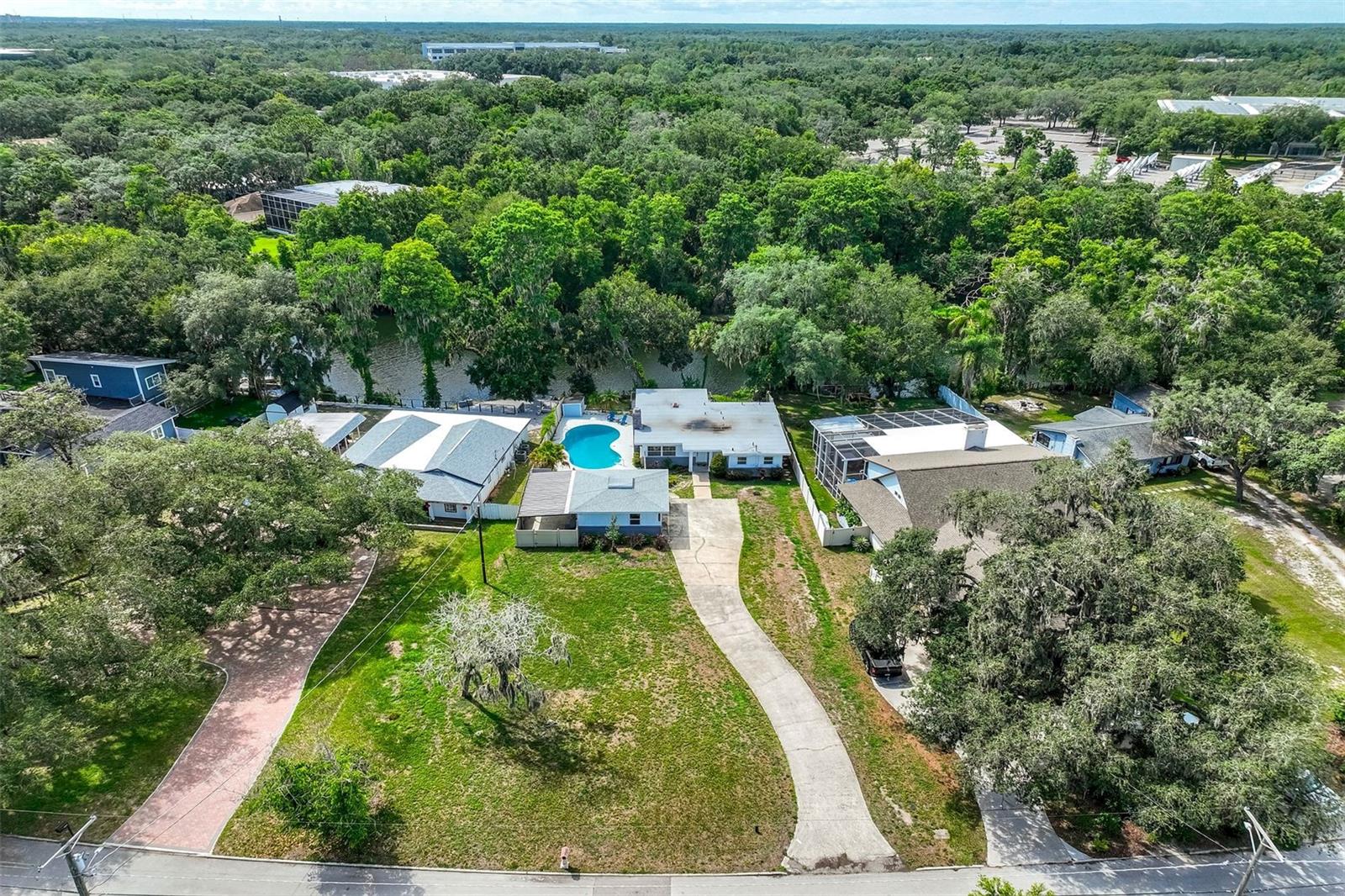 Drone shot of Lot