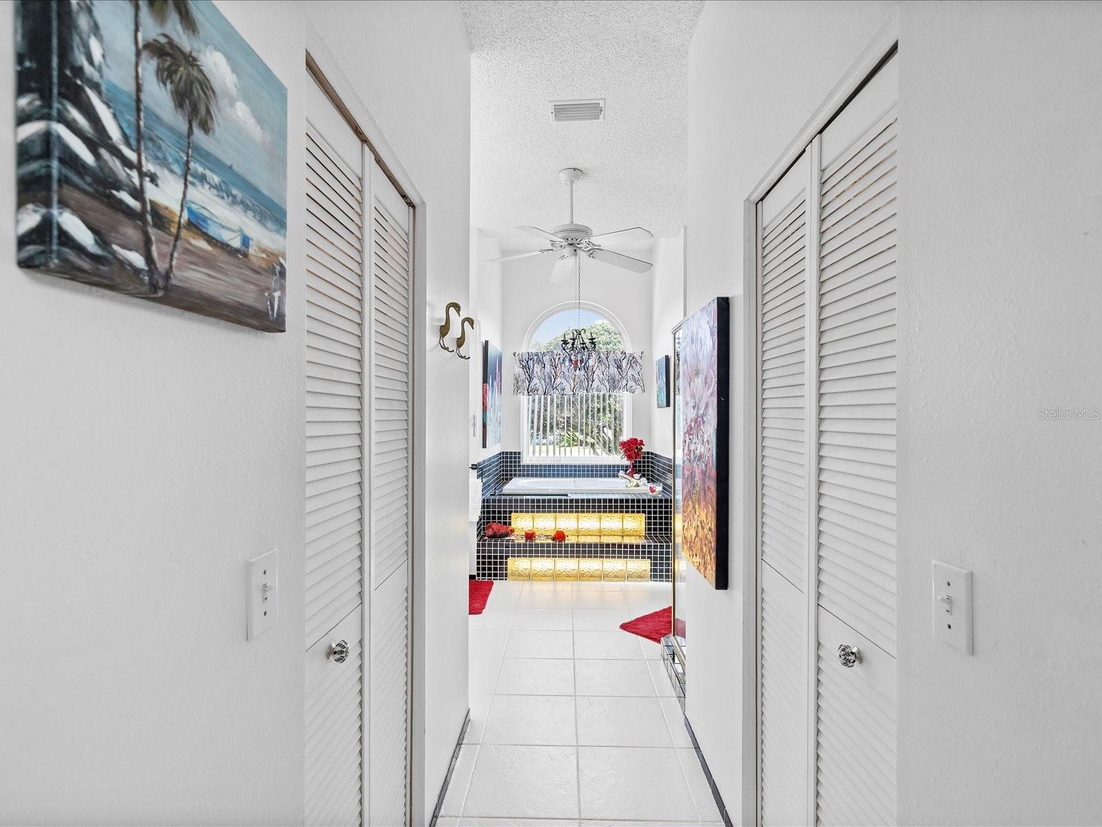 2 walk in closets
