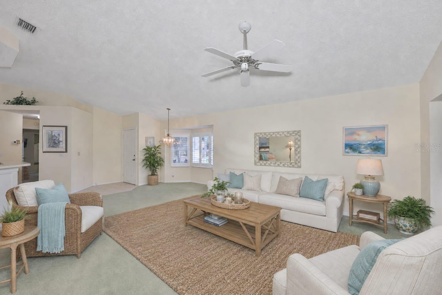 Virtually Staged Living Room