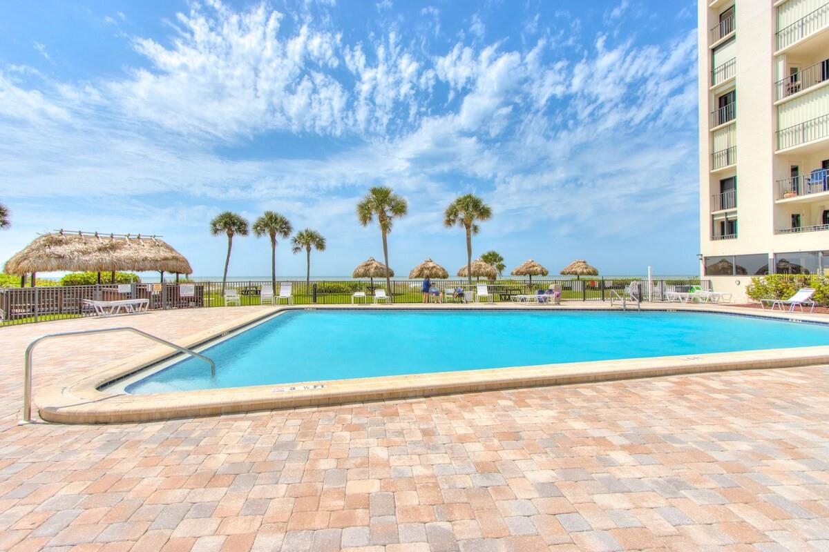 heated beach front pool