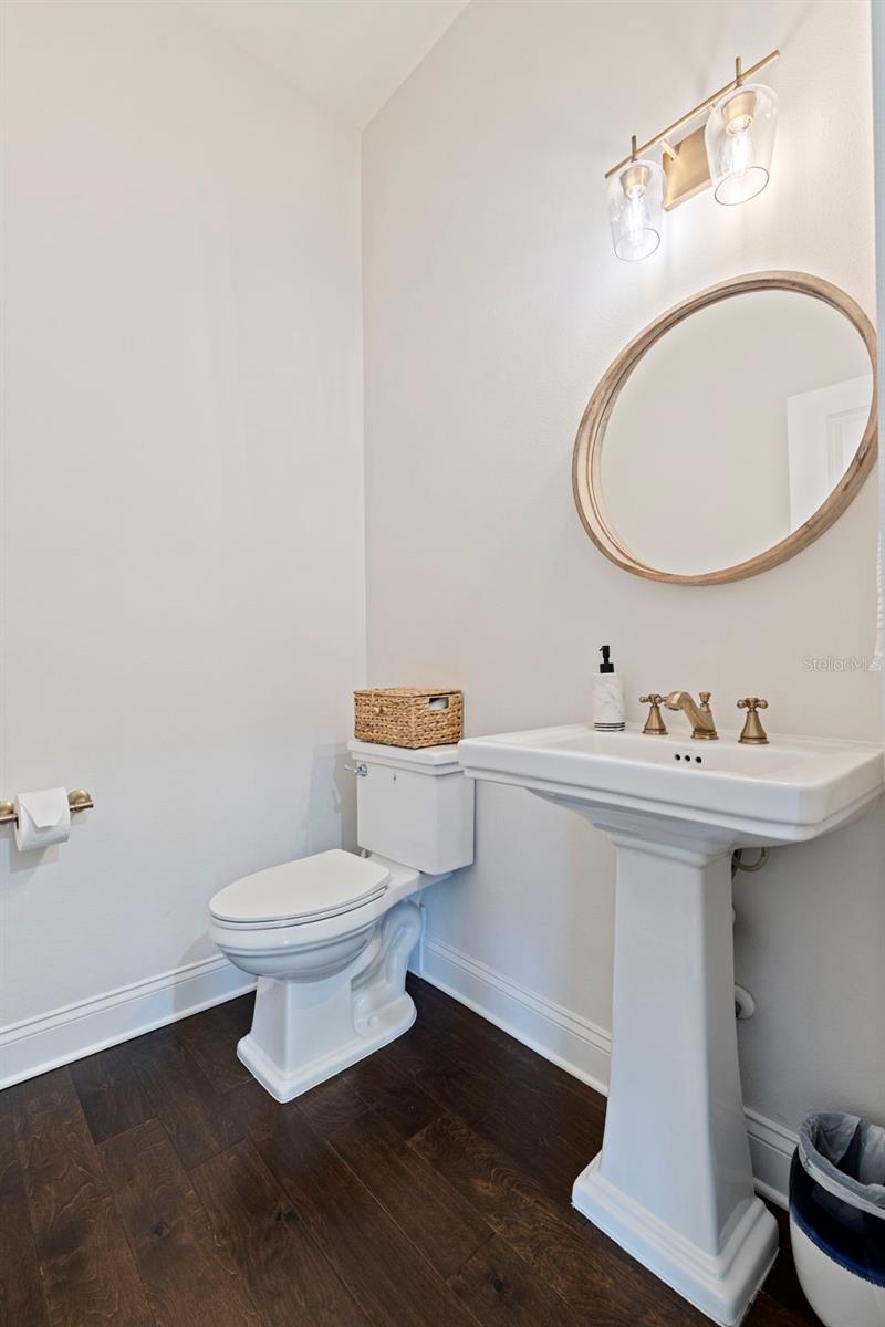 Second floor half bath