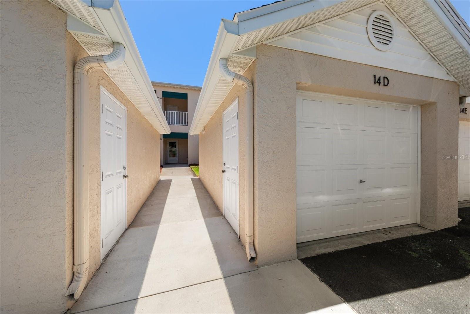 WALKWAY TO FRONT OF UNIT