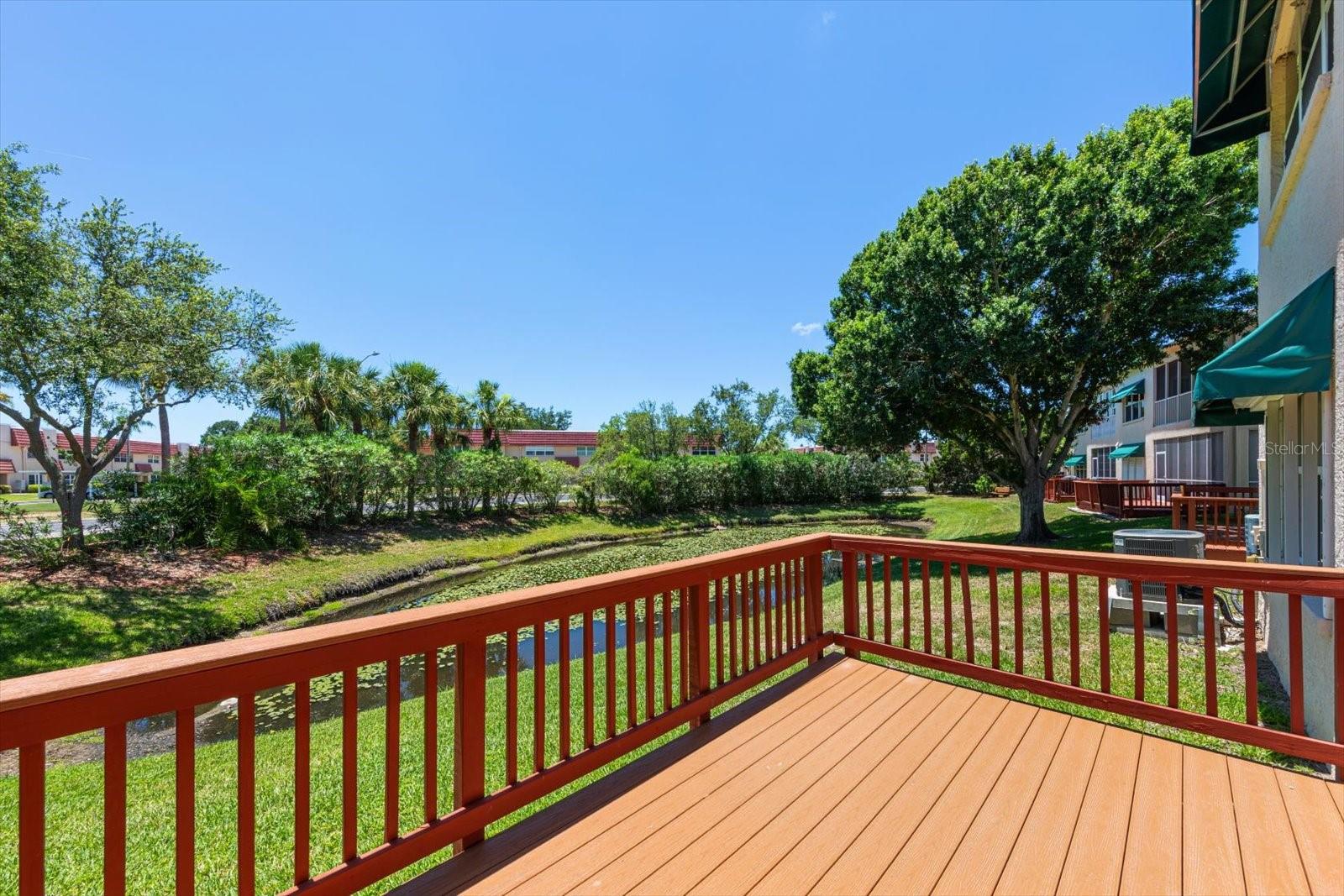DECK W/POND VIEW