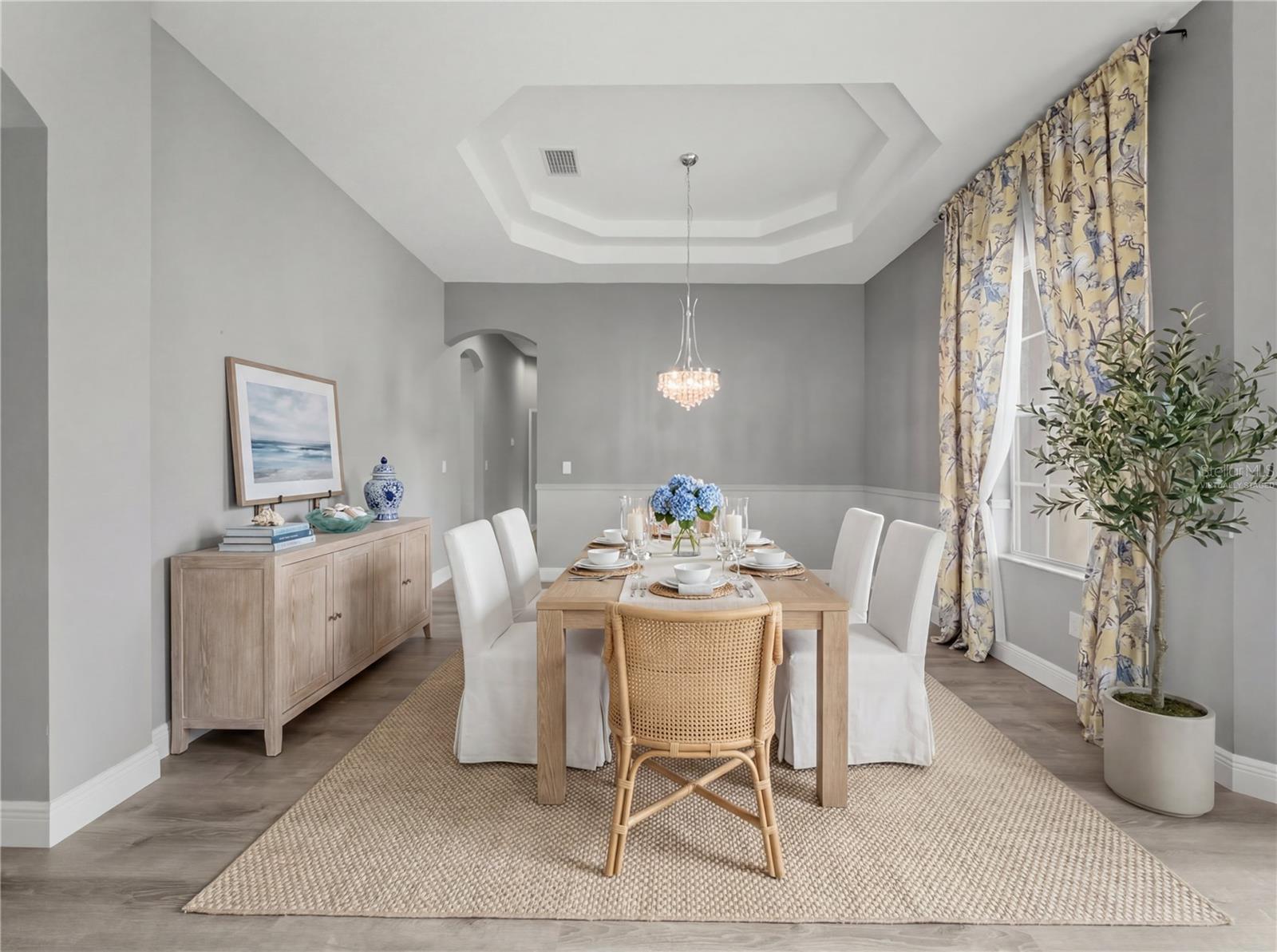Virtually Staged Dining Room - 11530 Oyster Bay Circle, New Port Richey, FL 34654