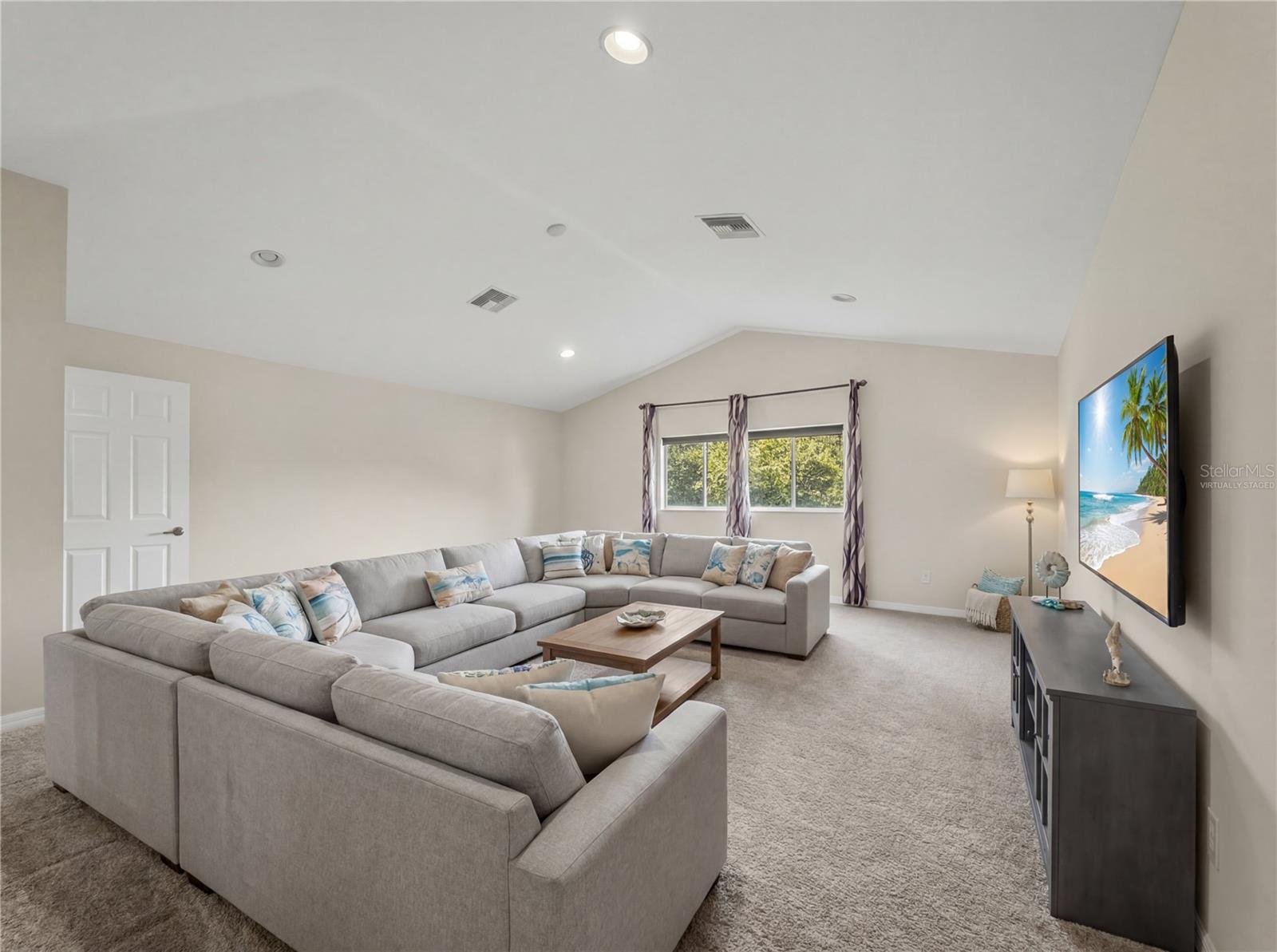 Virtually Staged Upstairs Bonus Room - 11530 Oyster Bay Circle, New Port Richey, FL 34654