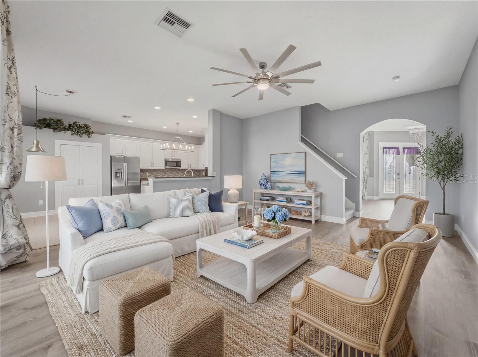 Virtually Staged Family Room - 11530 Oyster Bay Circle, New Port Richey, FL 34654