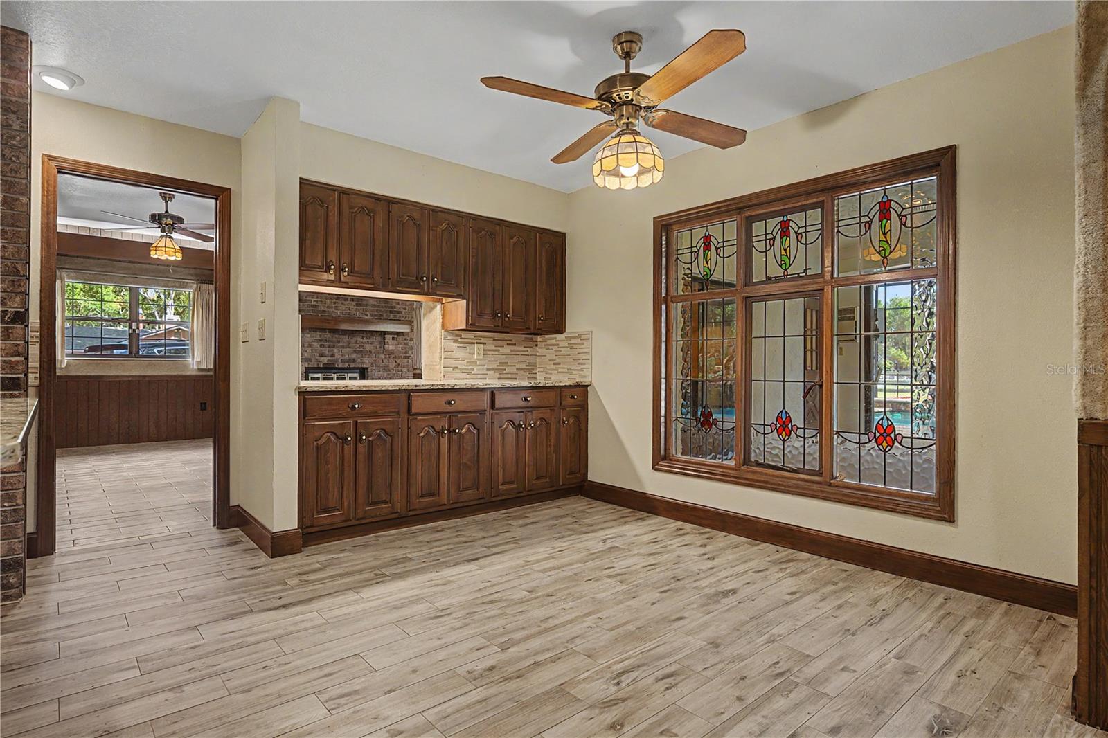 Breakfast room off of Kitchen with buffet counter