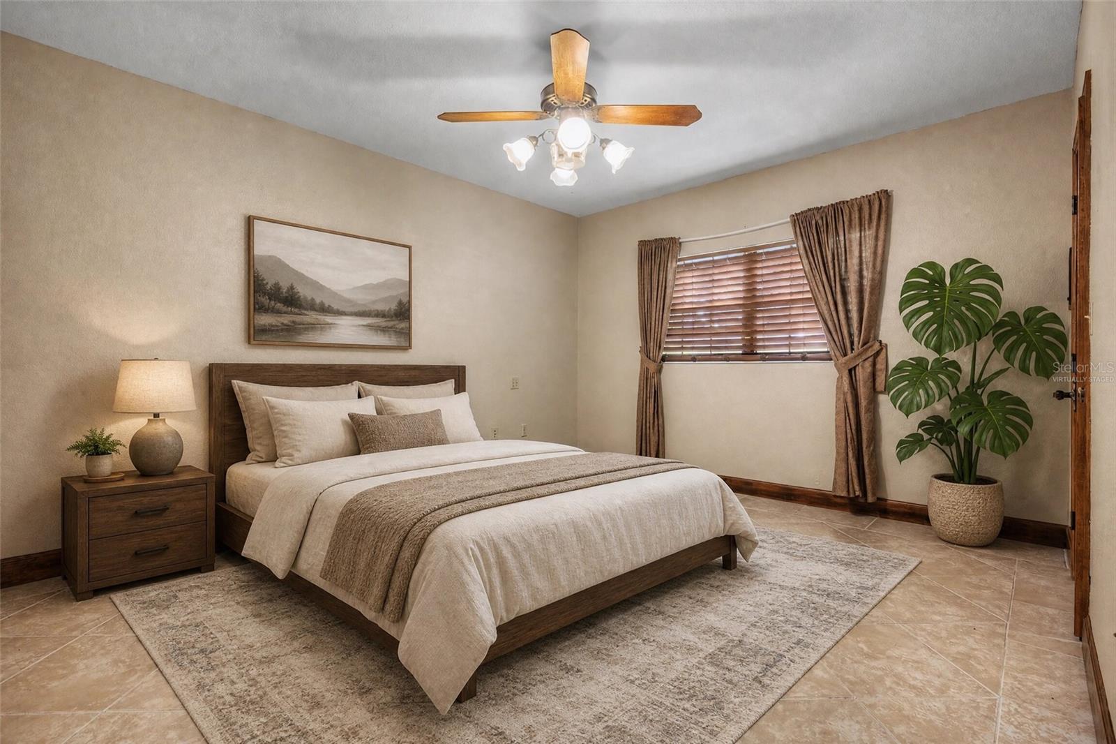 Virtually Staged. Additional Bedroom with built-in closet