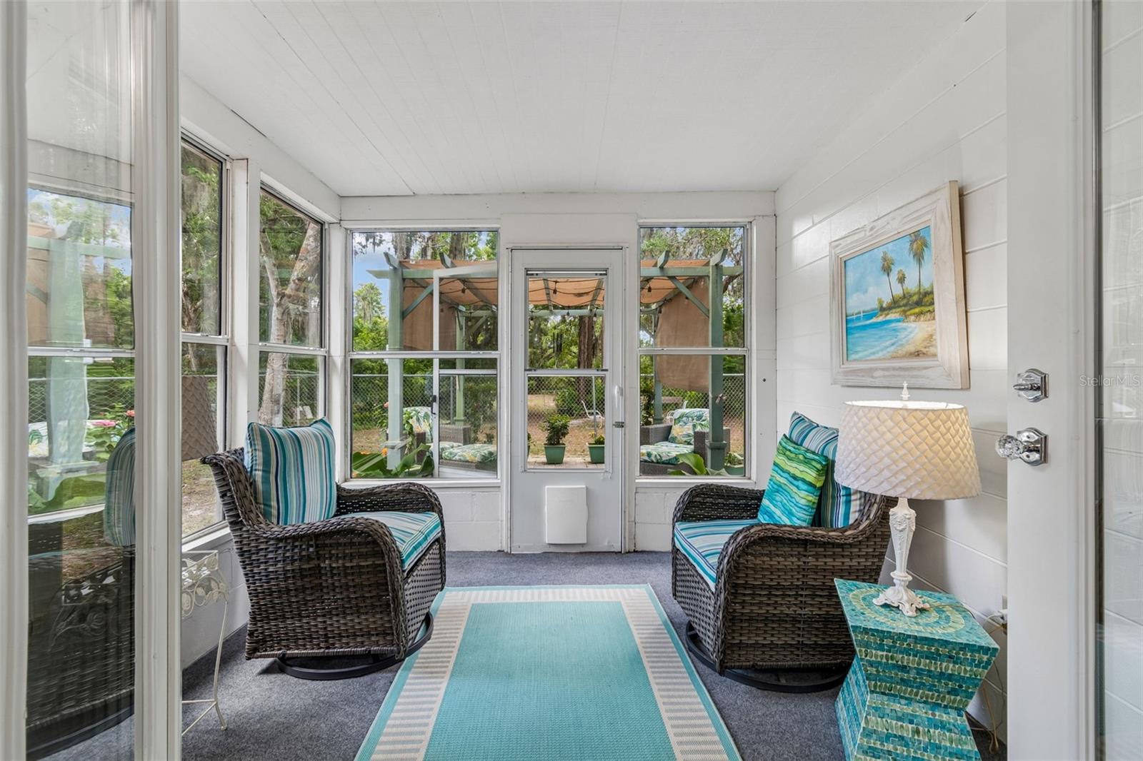 Cozy back porch
