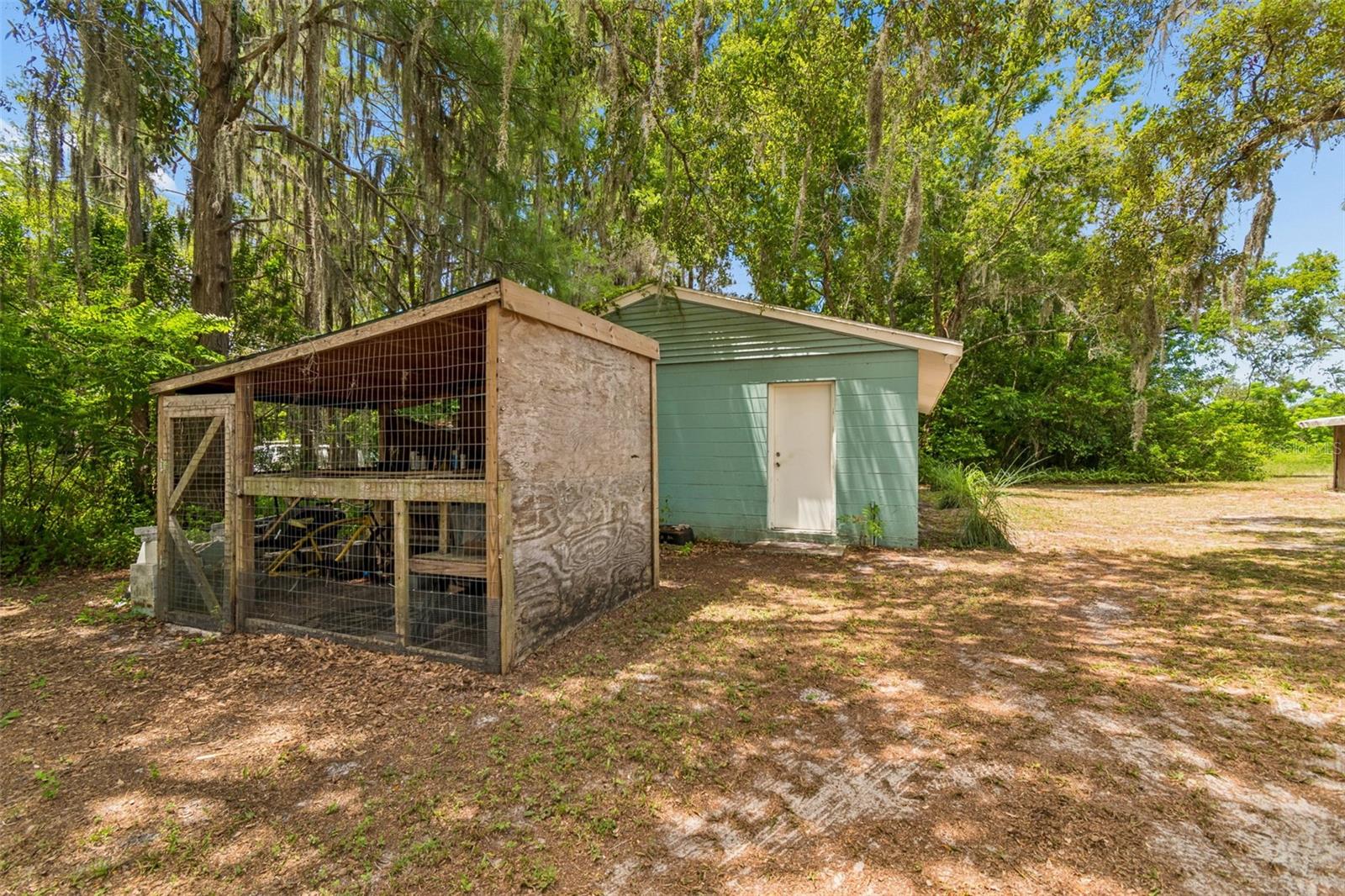 Chicken coop stays