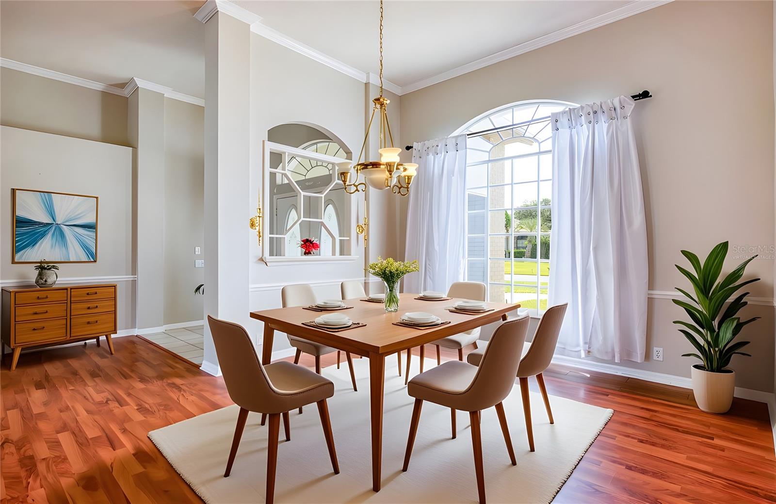 Virtually Staged Dining Room