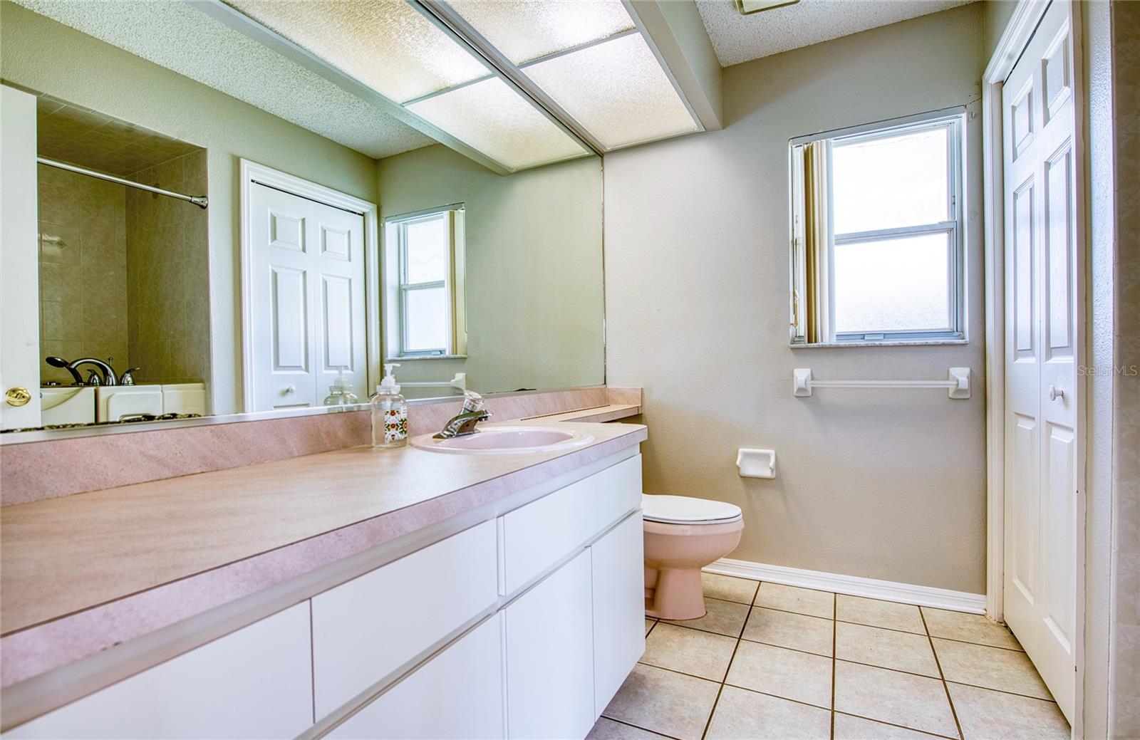 Guest Bathroom With Linen Closet