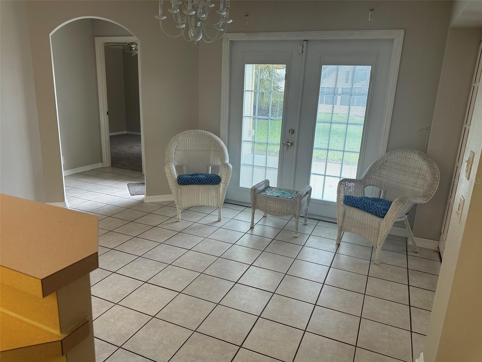 Breakfast Area Showing Hallway to the 2 Guest Room Wing