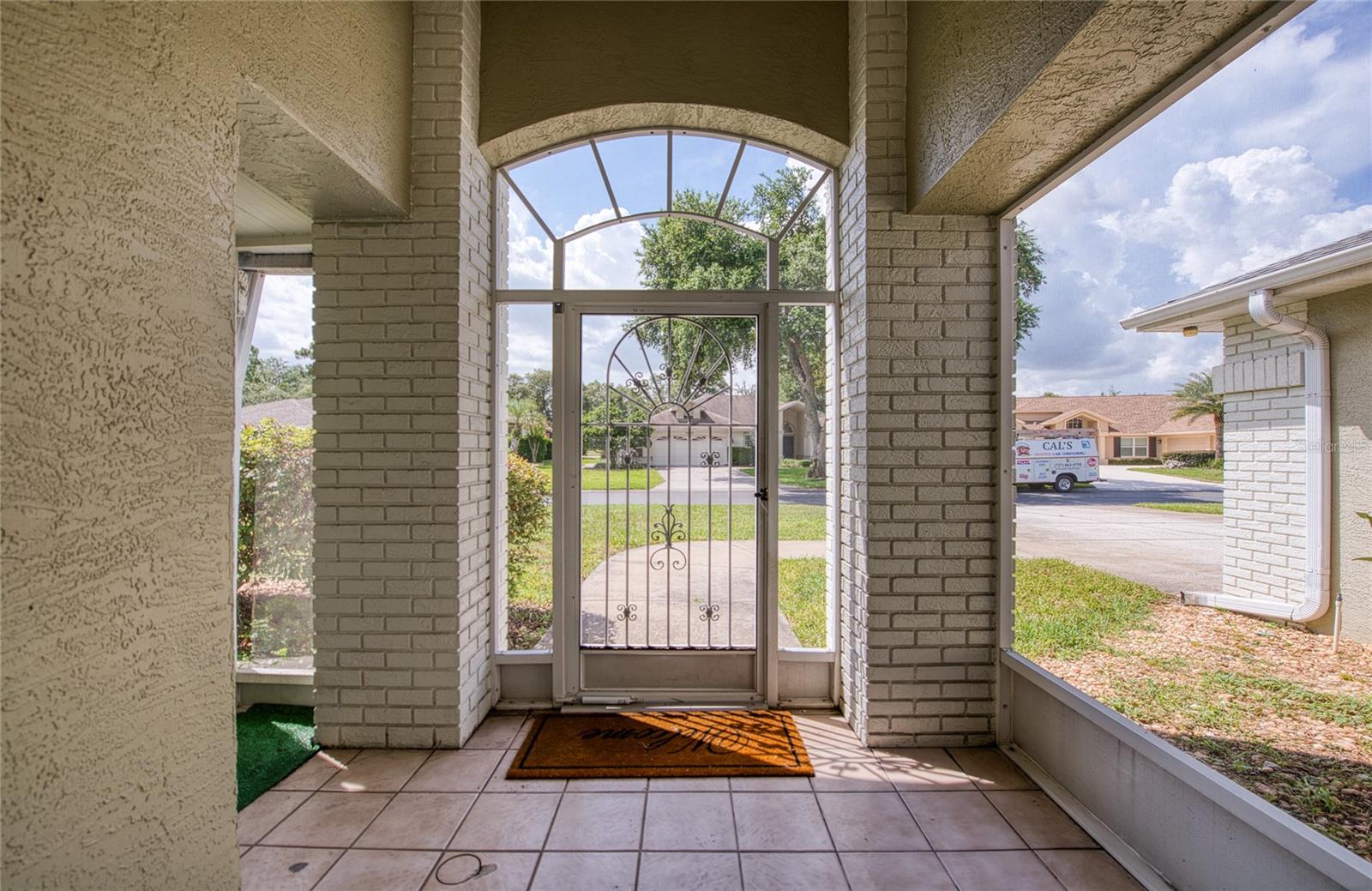 Looking Out from Front Door