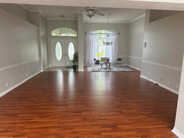 Living Room. Looking to Front- Foyer and Dining Room