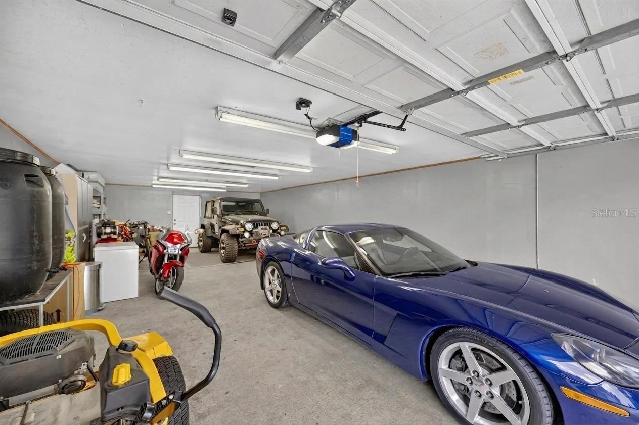 Smaller garage.