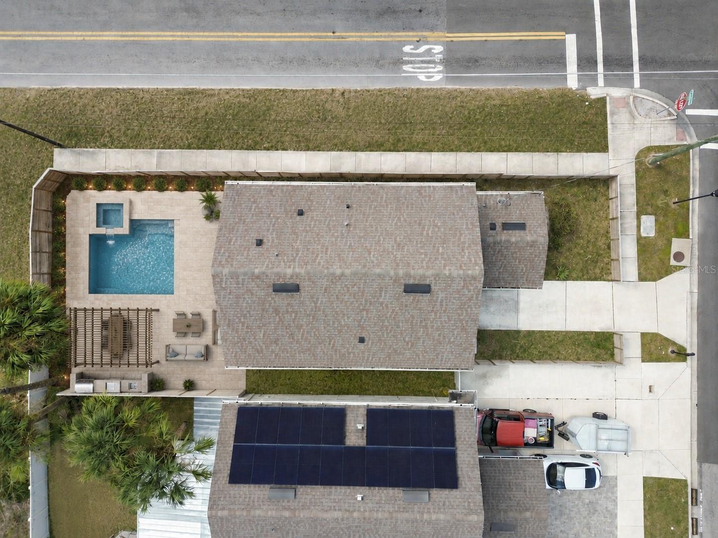 Virtually created outdoor