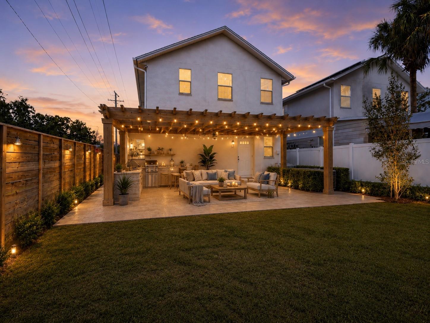 Virtually created outdoor
