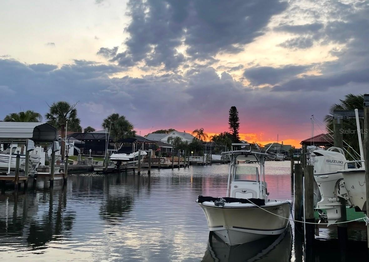 WATERFRONT SUNSETS OUT TO THE BAY