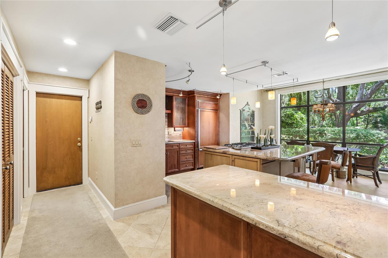 Garage entry and utility room close by