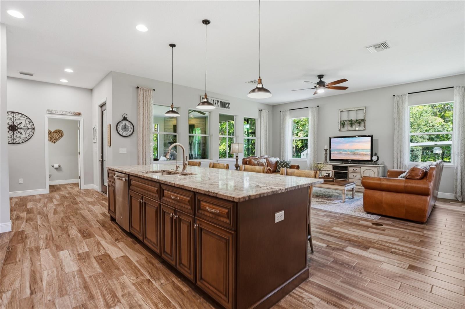 Open Kitchen to Living Room