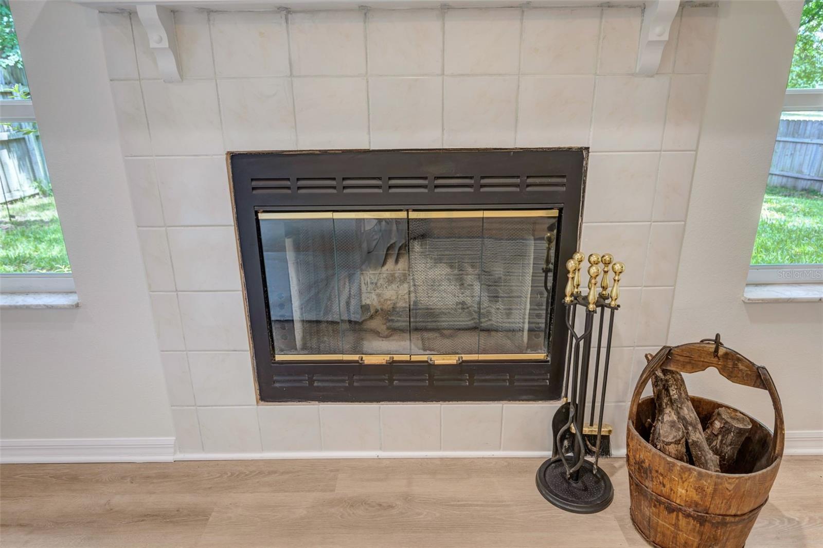 Wood Burning Fireplace