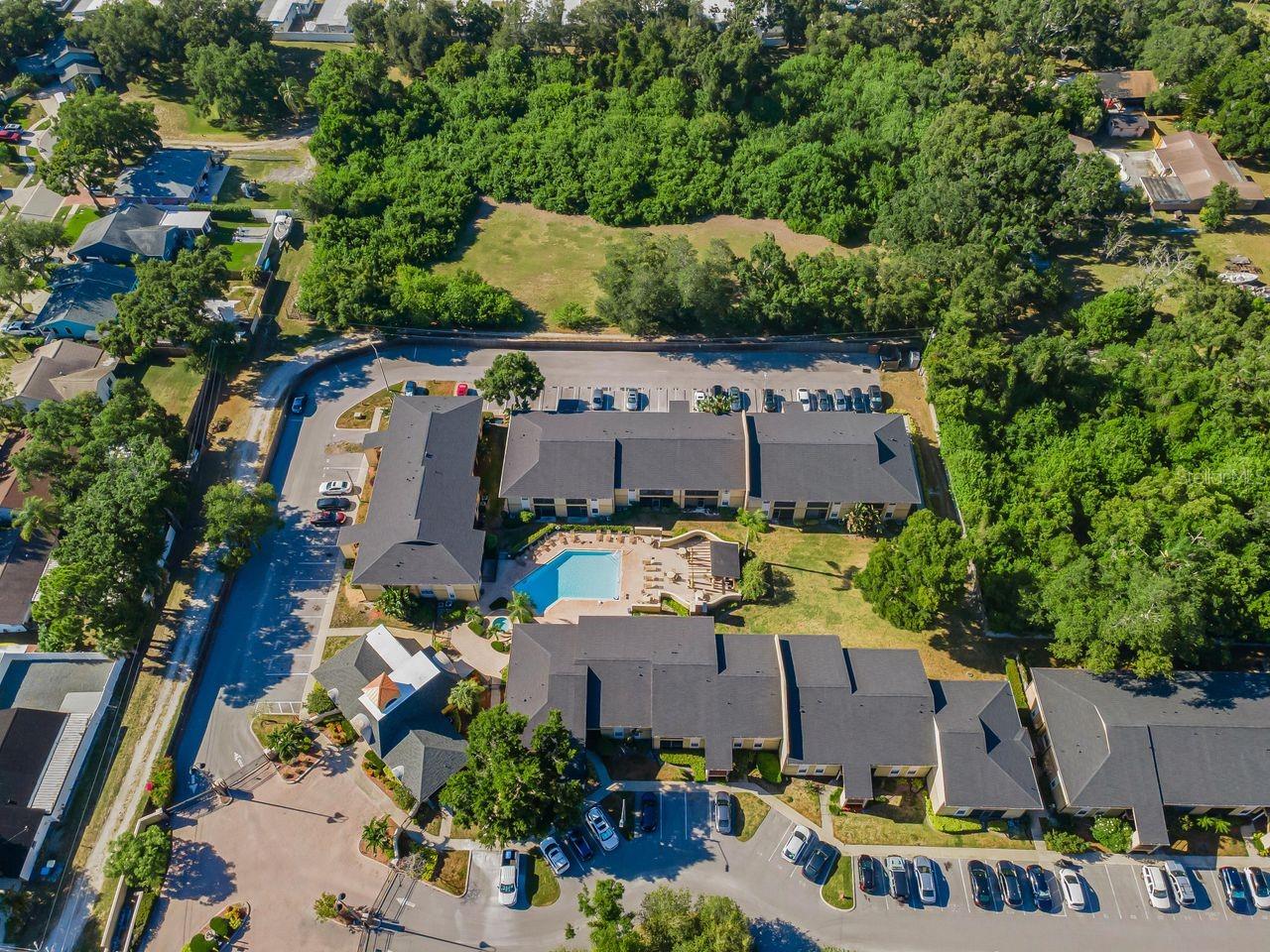 Aerial of north pool