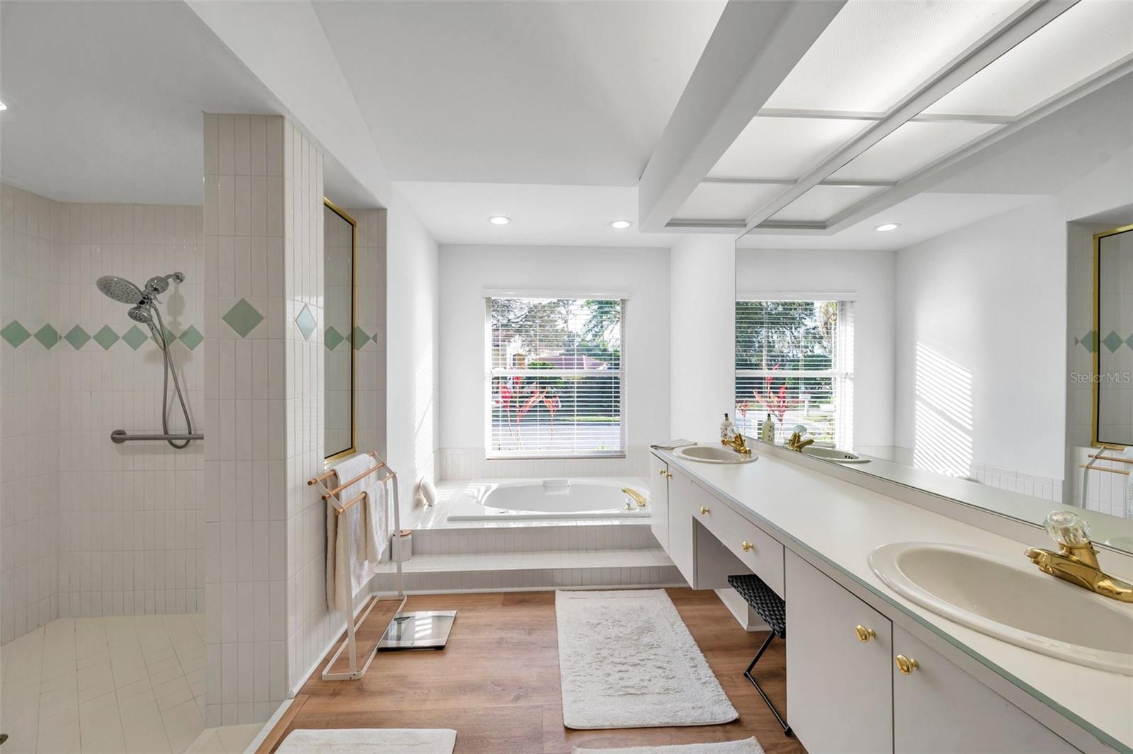 Master bathroom with daytub and separate shower