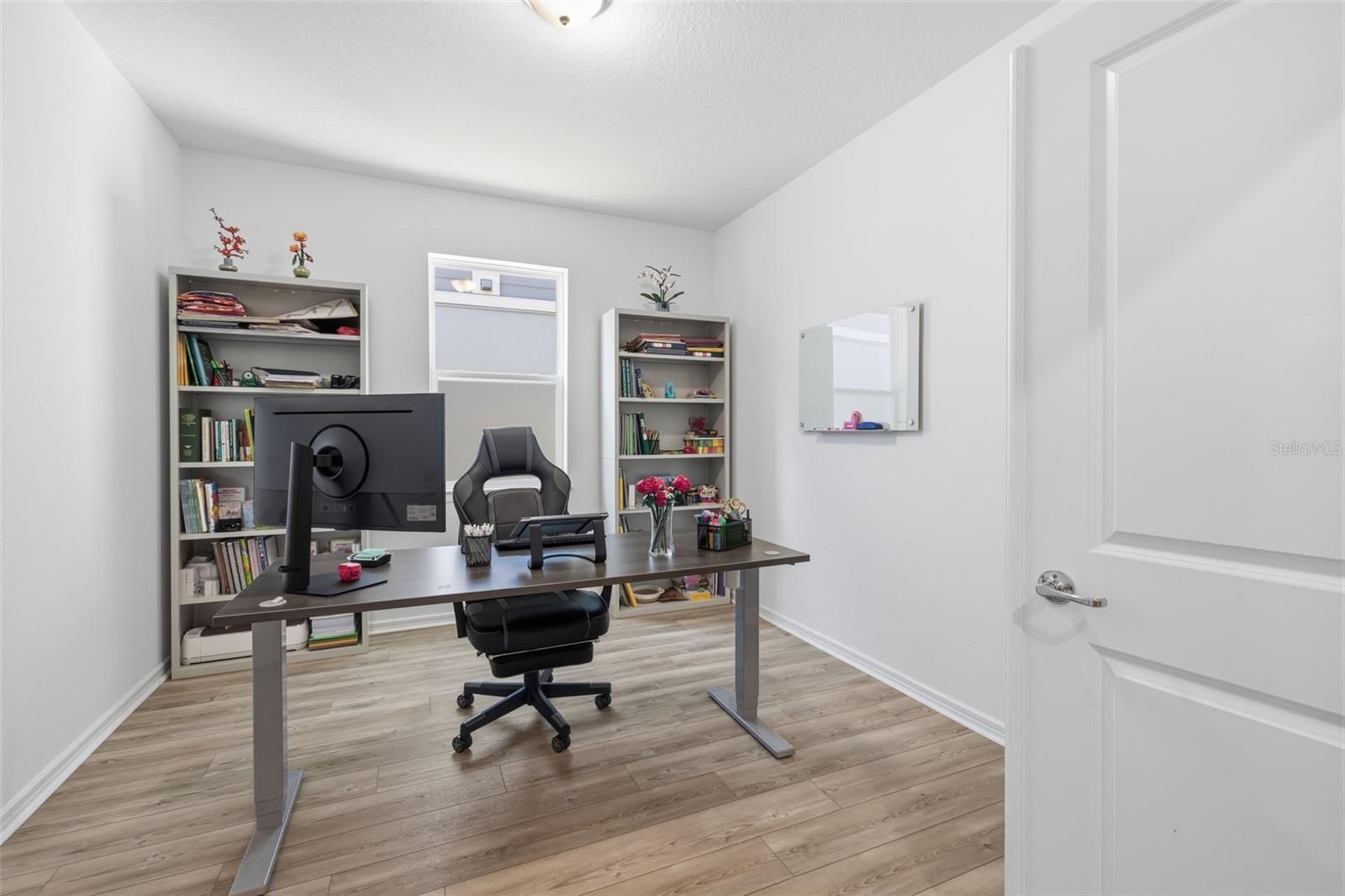 Double doors to office