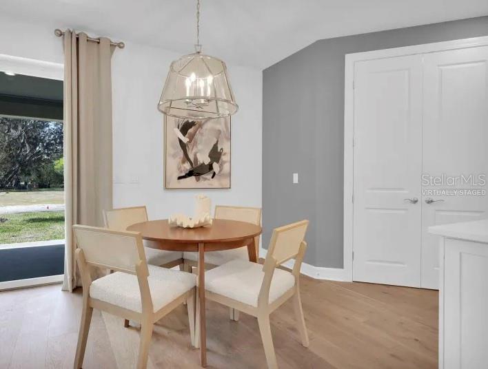 Virtually Staged dinette area