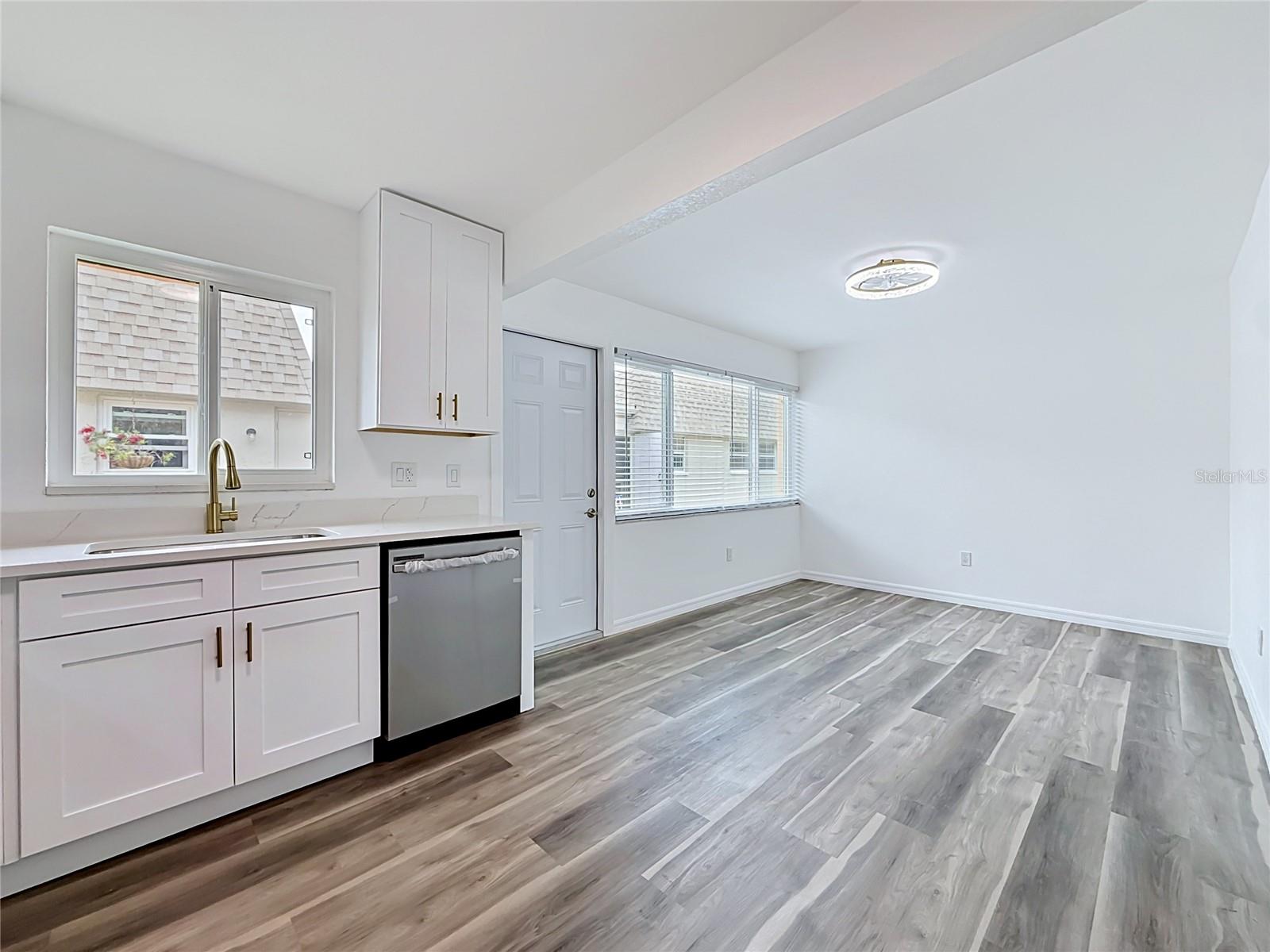 Kitchen - Dining Room - Access to Rear Greenspace