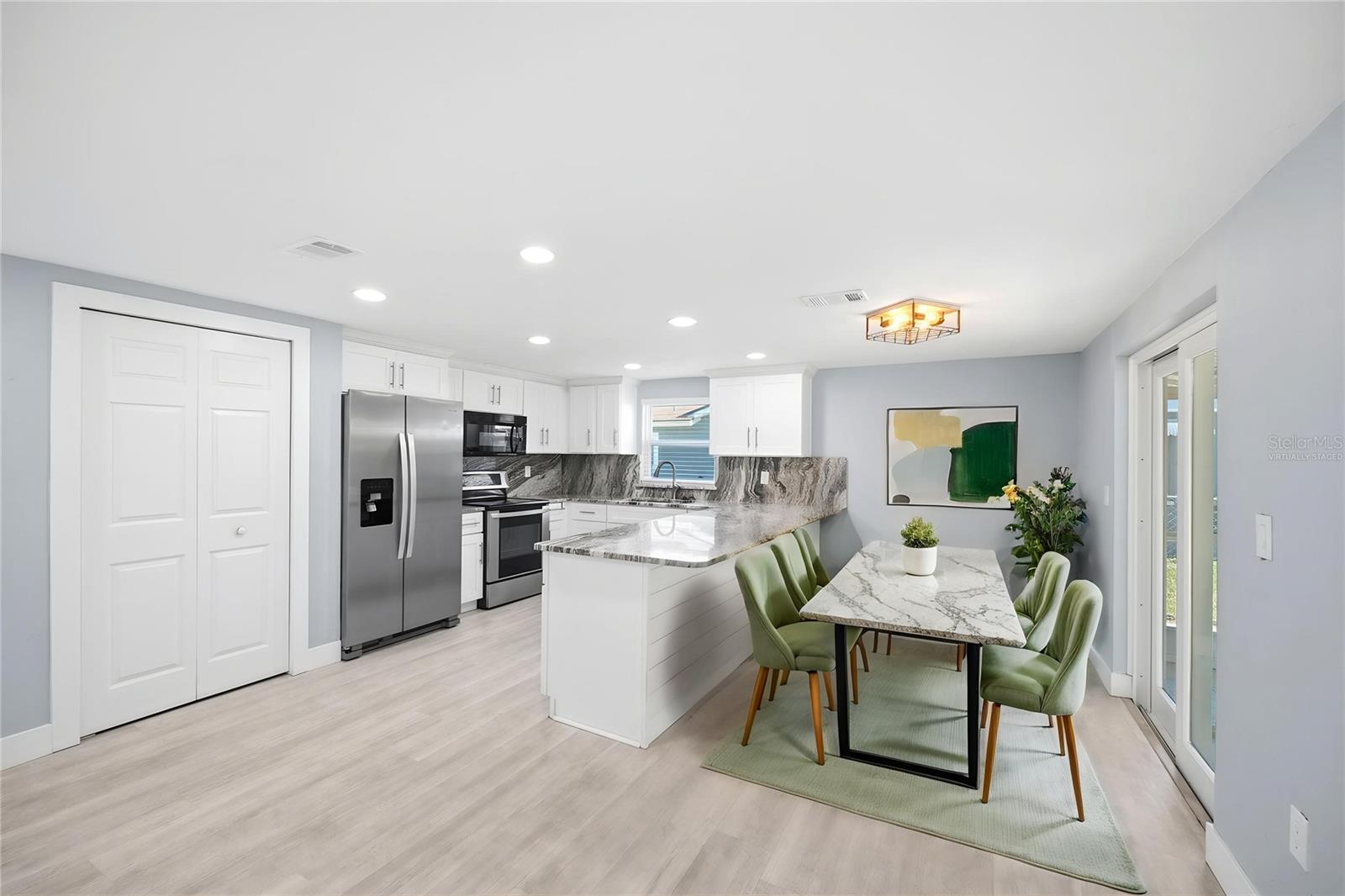 Virtually Staged - Dining Area / Kitchen
