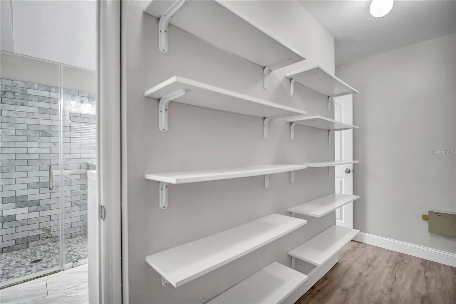 Primary closet