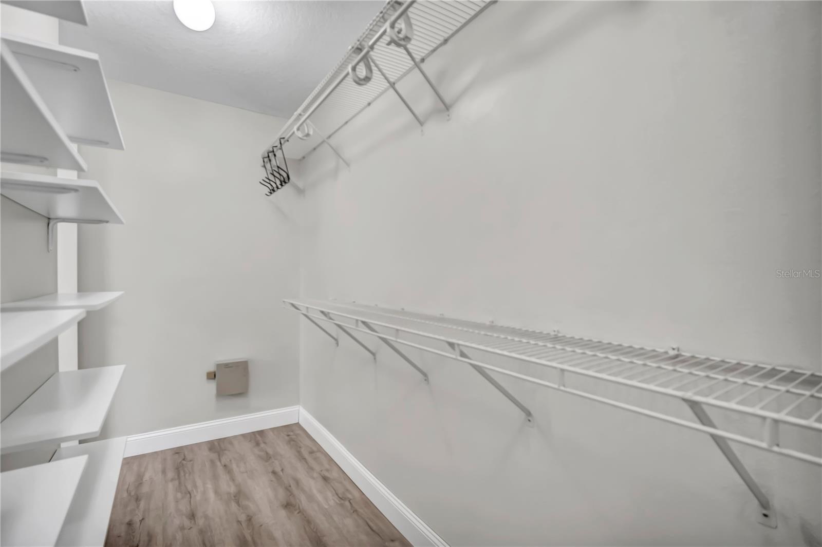 Primary closet
