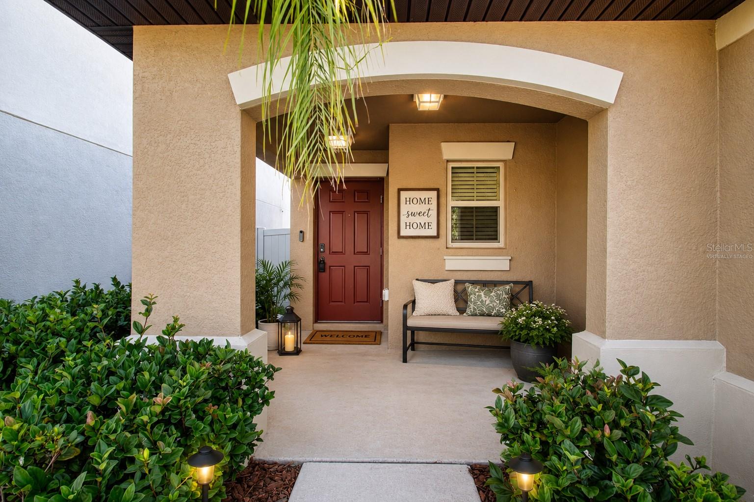Virtually Staged Front Entry