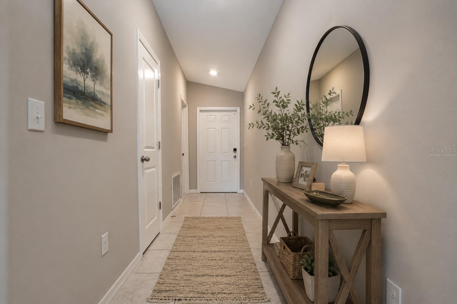 Virtually Staged Foyer