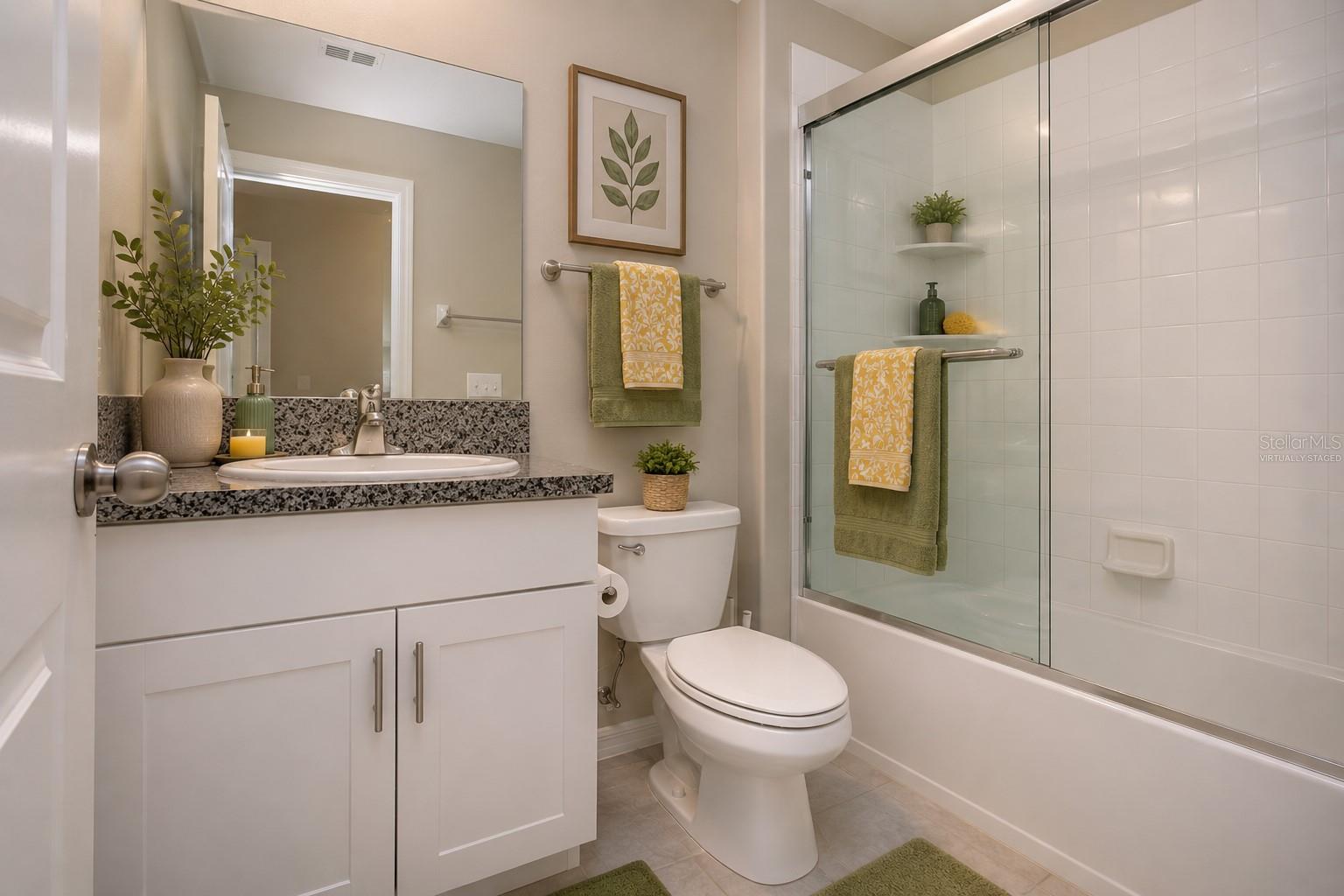 Virtually Staged Secondary Bathroom