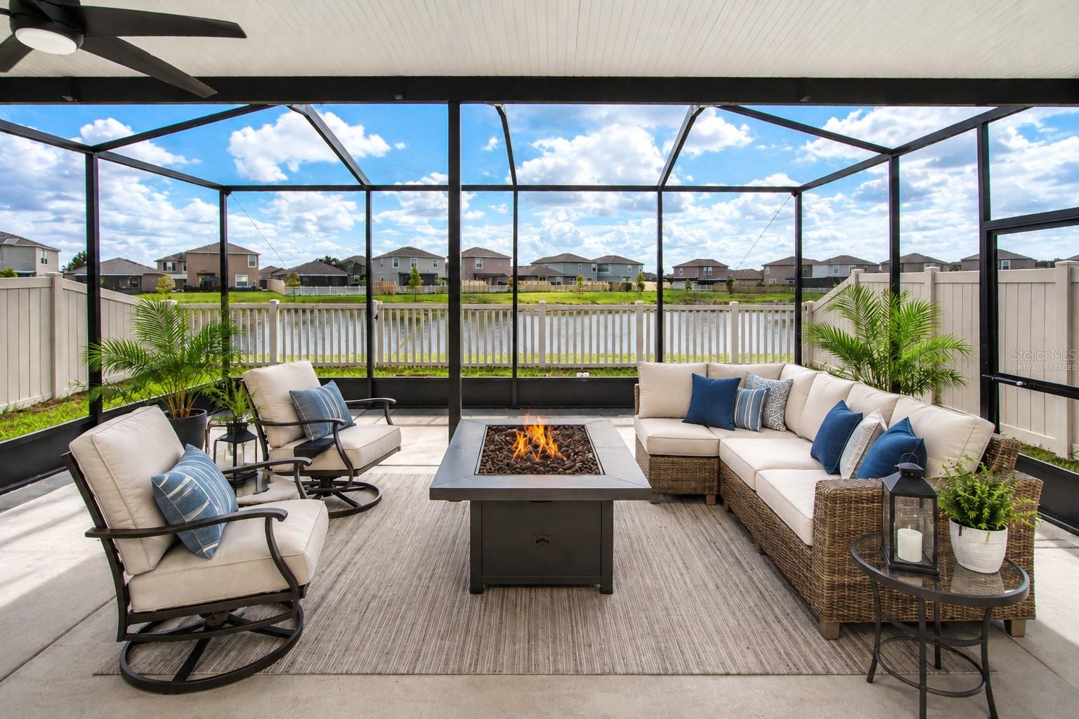 Virtually Staged Lanai