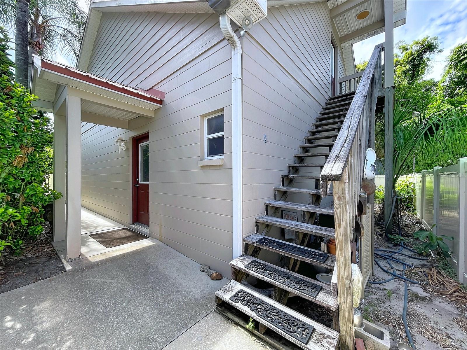 Stairs to studio