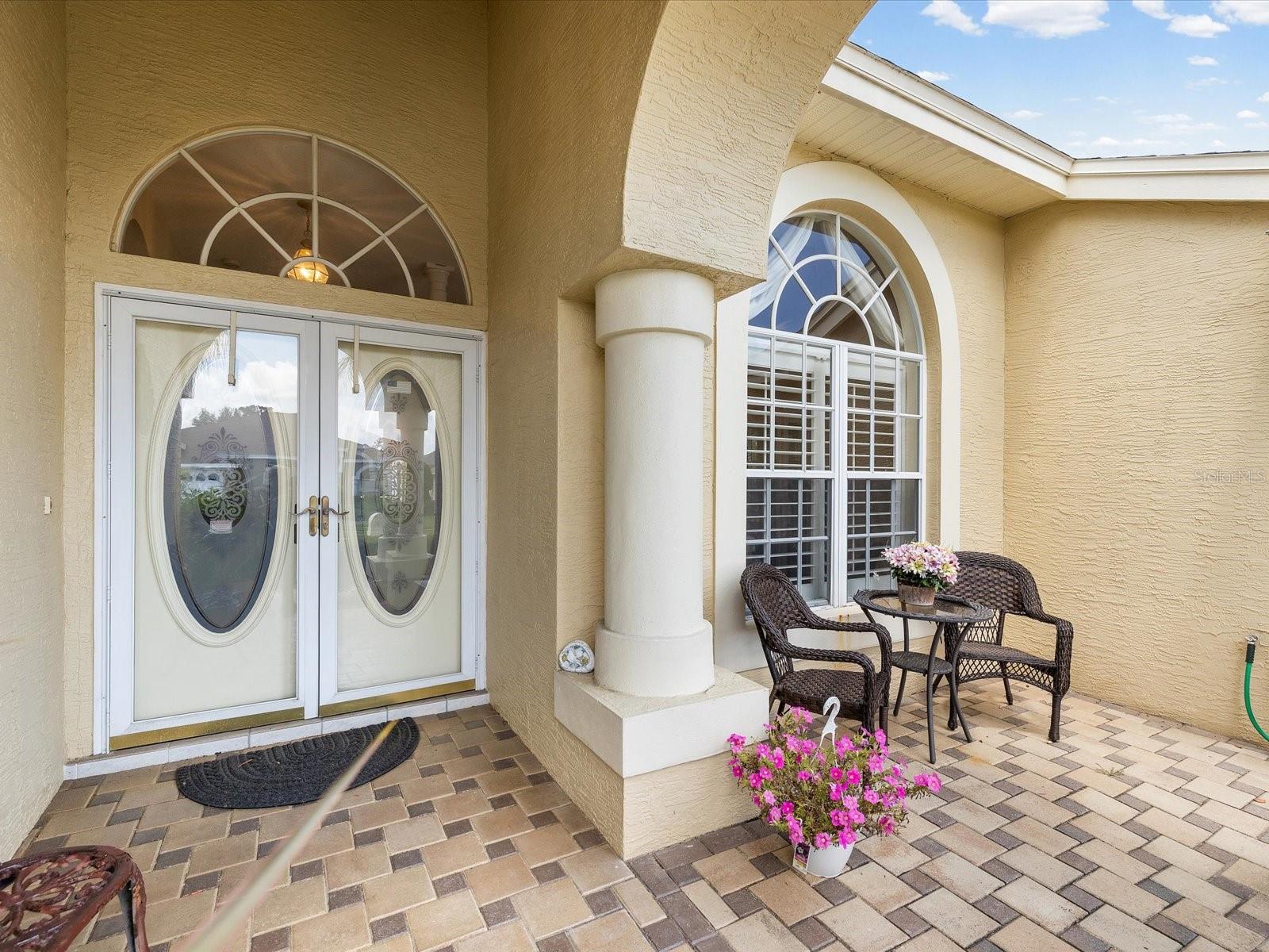 Front patio area