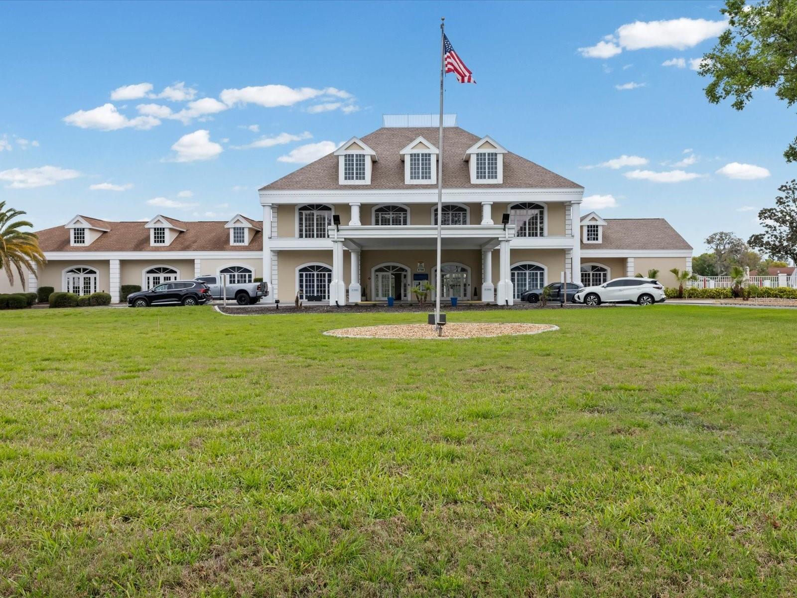 Clubhouse with library, pool tables, card room etc.