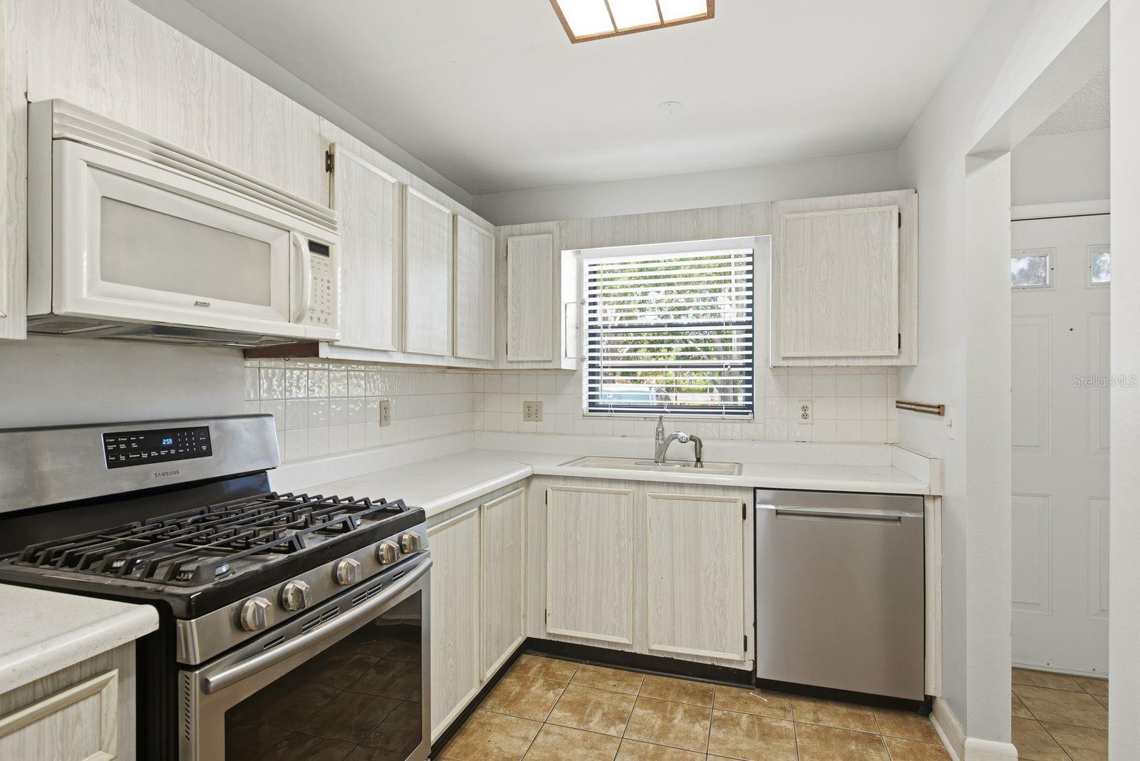Kitchen with tile