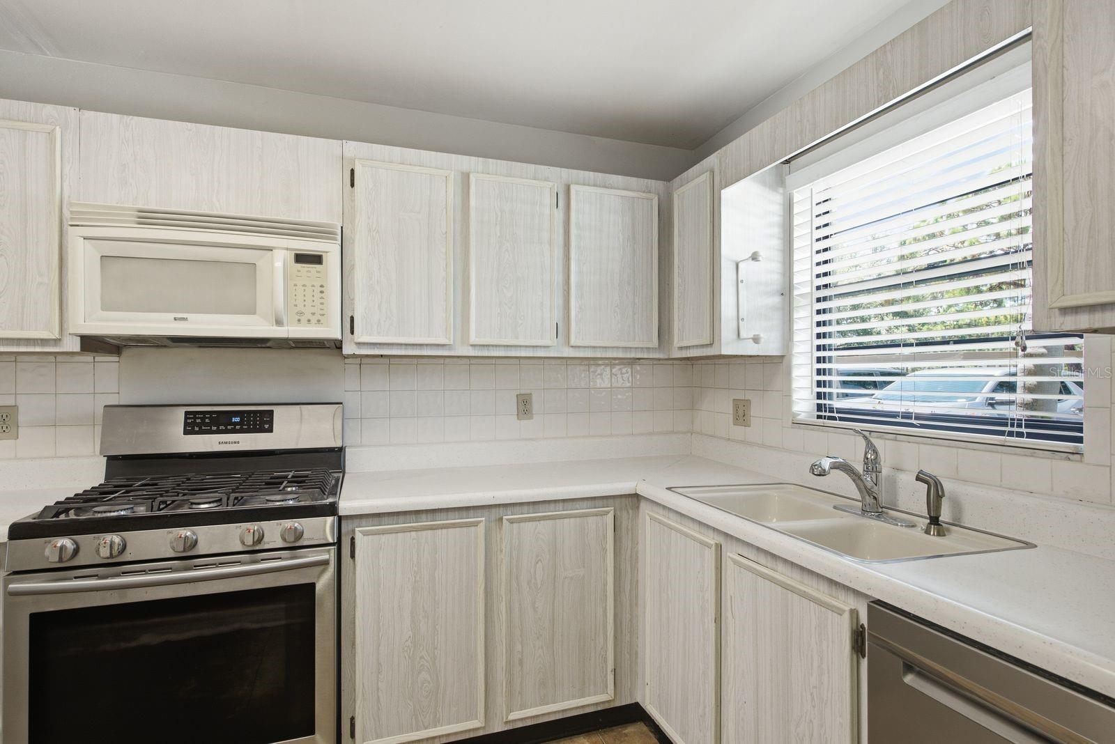 Look out to see guests arrive from kitchen